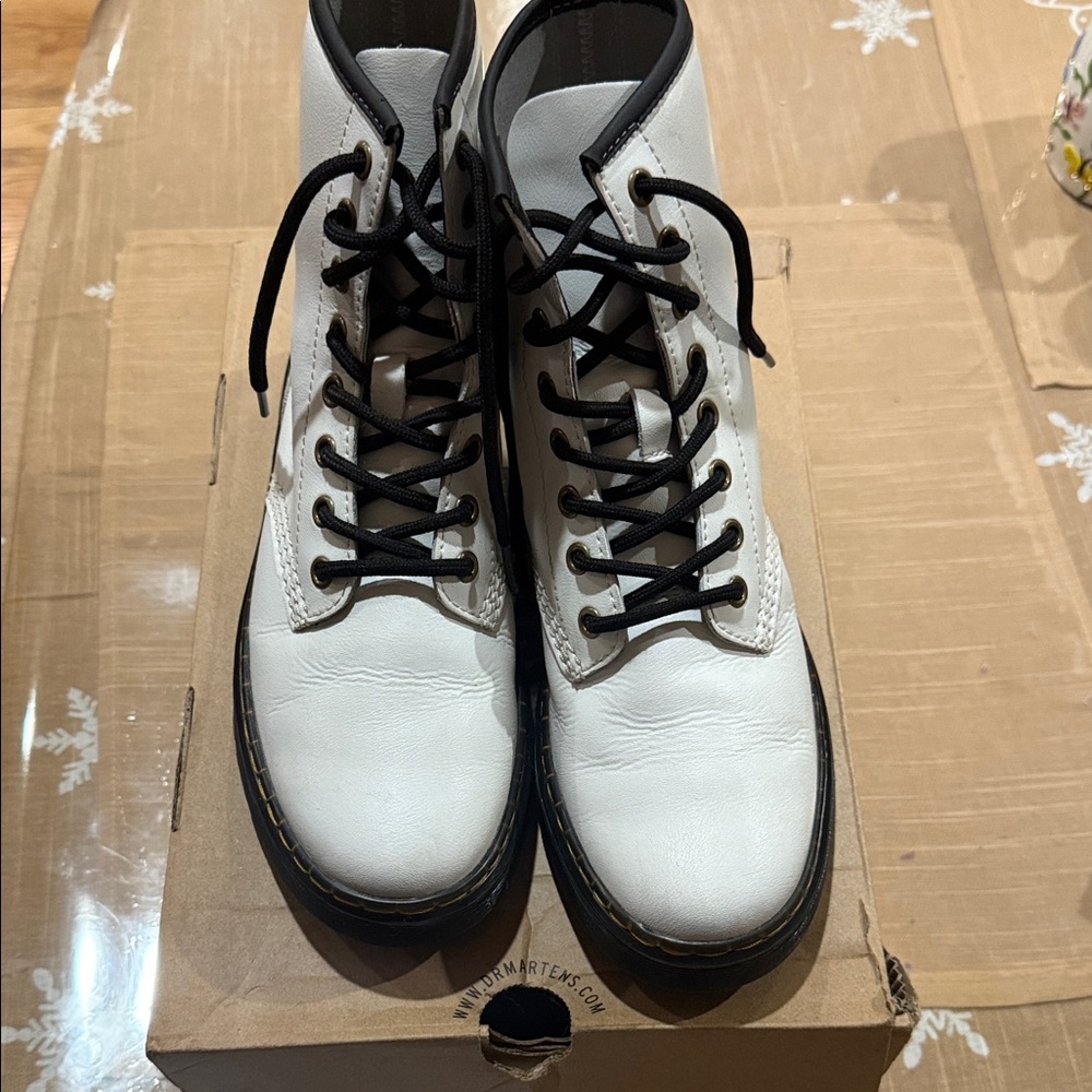 Dr. Martens White Womens Boots